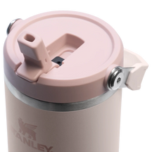 Stanley Thermos Flask - Thermos Cup - Water Bottle - The IceFlow Flip Straw 2.0 Tumbler Rose Quartz - 890 ml