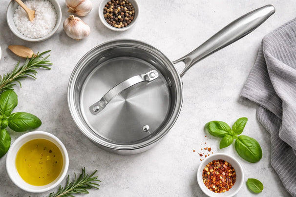 Cookinglife Saucepan with Glass Lid Signature Steel - Stainless Steel - ø 17.5 cm - suitable for all heat sources