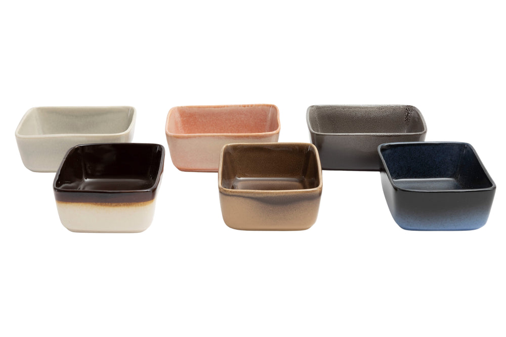 Studio Tavola Dipping dishes Earth 10 x 8 cm - 6 pieces