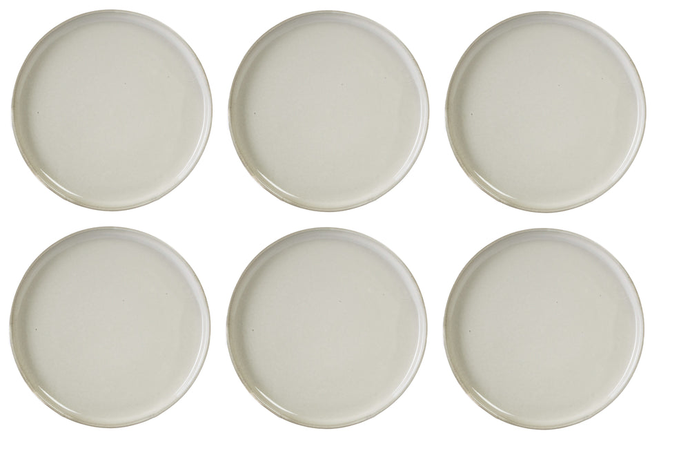 Studio Tavola breakfast plates / Dessert plates Concrete ø 21 cm - 6 pieces