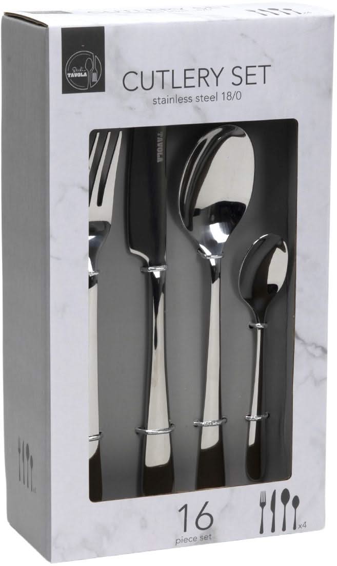 Studio Tavola Cutlery Set - Stainless Steel - 16-piece / 4 people