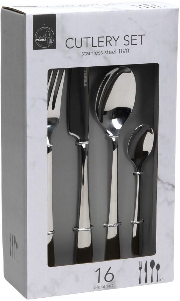 Studio Tavola Cutlery Set - Stainless Steel - 16-piece / 4 people