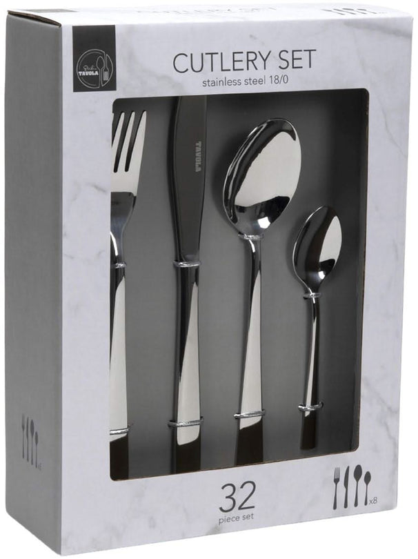 Studio Tavola Cutlery Set - Stainless Steel - 32 pieces / 8 people