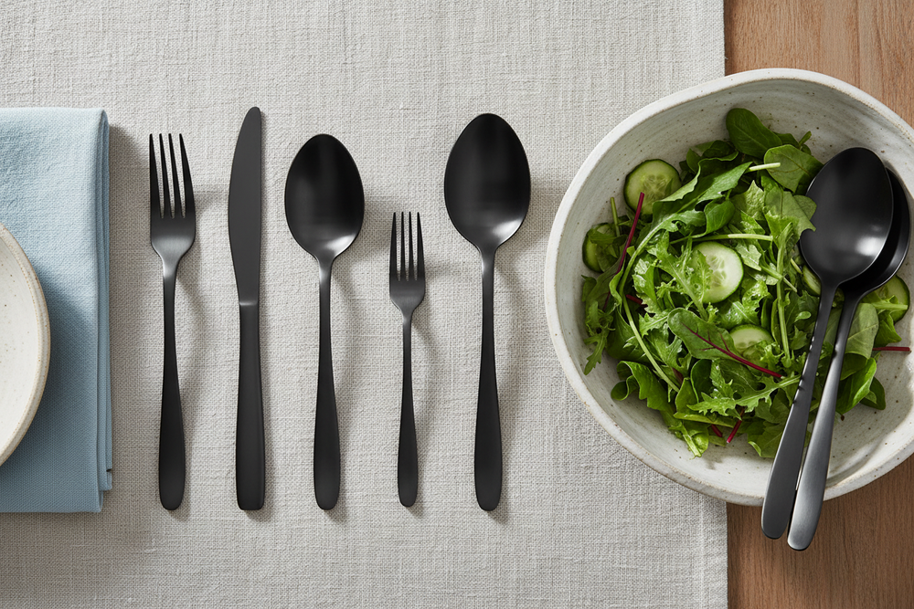 Studio Tavola Cutlery Set - Black - 42 pieces / 8 people