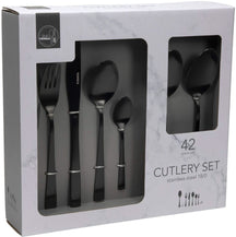 Studio Tavola Cutlery Set - Black - 42 pieces / 8 people