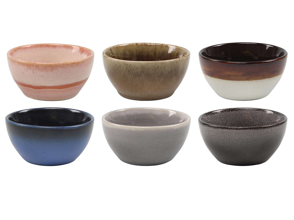 Studio Tavola Dinnerware Set Earth 24-piece / 6 people - 6 dinner plates, 6 side plates, 6 bowls, and 6 small bowls