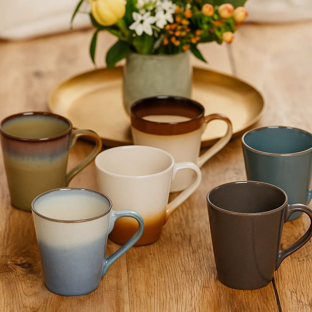 Studio Tavola Coffee Cups with Handle - Storm - 310 ml - 6 pieces