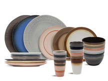 Studio Tavola Dinnerware Set Earth 30-piece / 6 people - 6 dinner plates, 6 side plates, 6 bowls, 6 coffee cups, and 6 coffee mugs