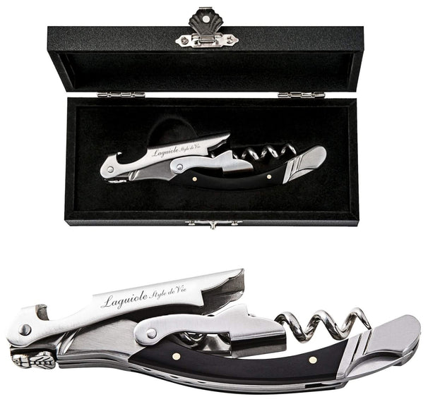 Laguiole Style De Vie Corkscrew - Black Wood