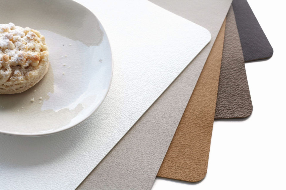 ASA Selection Placemat - Leather Optic Fine - Stone - 46 x 33 cm