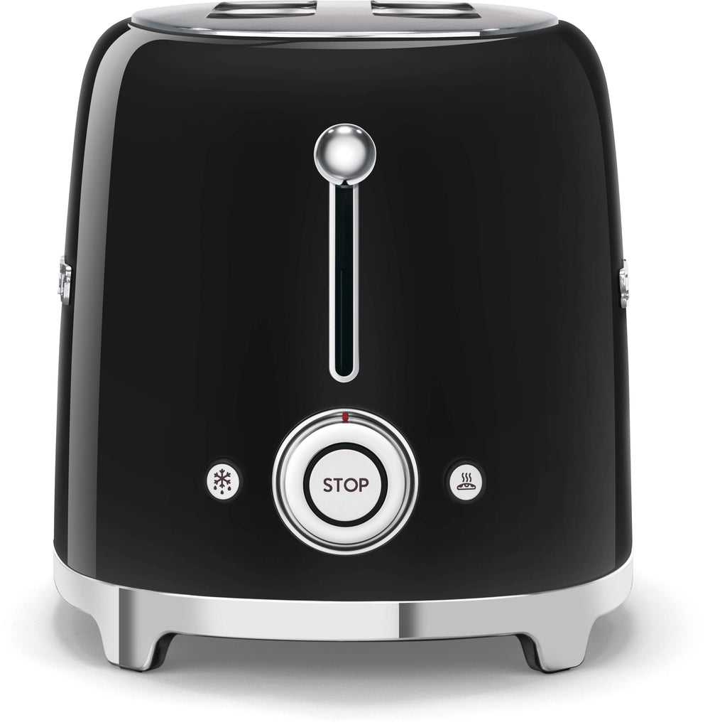 SMEG Toaster - 2 slots - black - TSF01BLEU