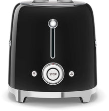 SMEG Toaster - 2 slots - black - TSF01BLEU