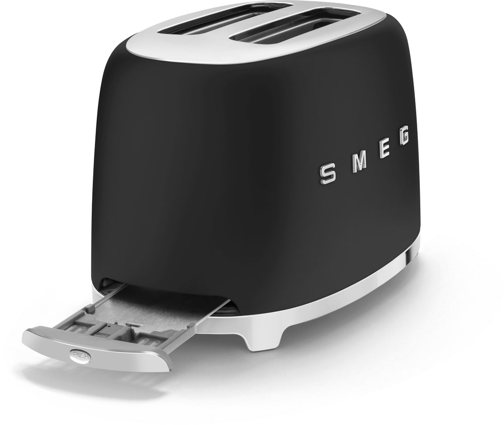 SMEG Toaster - 2 slots - matte black - TSF01BLMEU