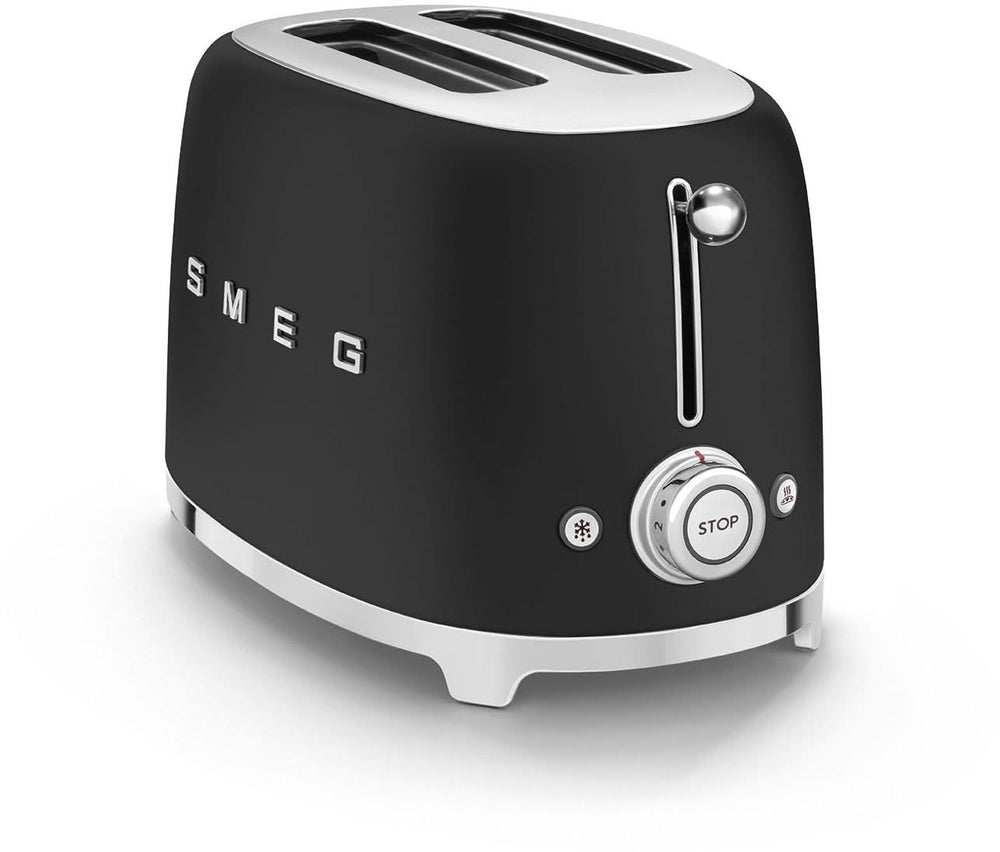 SMEG Toaster - 2 slots - matte black - TSF01BLMEU