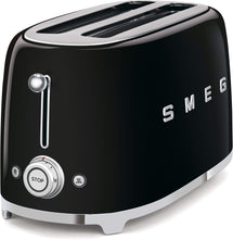 SMEG Toaster XL - 2 long slots - black - TSF02BLEU