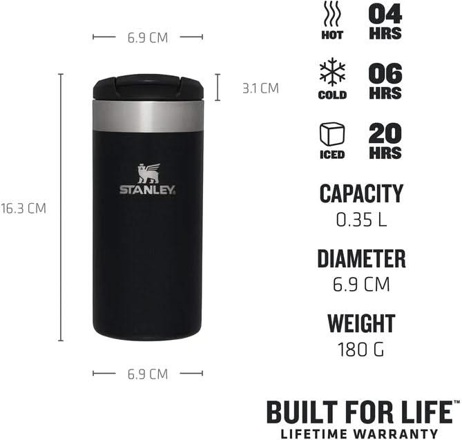 Stanley Thermos Flask / Thermos cup The AeroLight - Black Metallic - 350 ml