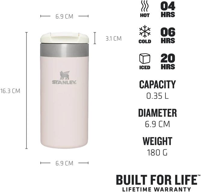 Stanley Thermos Flask / Thermos cup The AeroLight - Rose Quartz Metallic - 350 ml