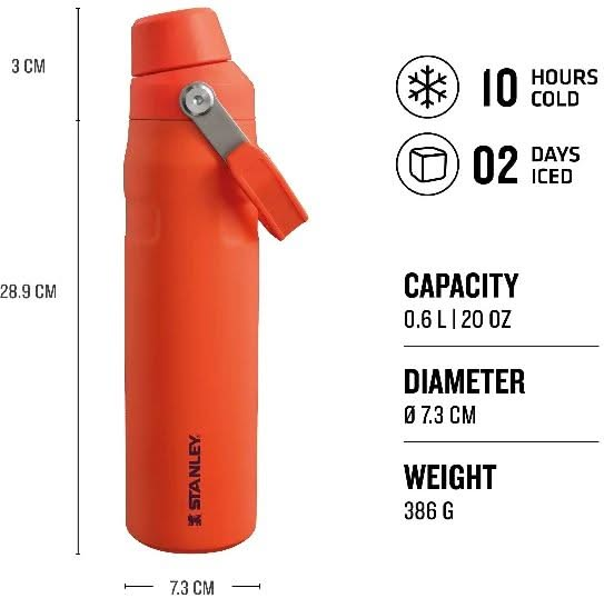 Stanley Water Bottle The Aerolight IceFlow Fast Flow - Tigerlily Plum - 600 ml