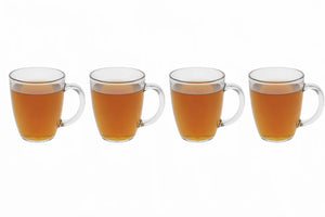 Cookinglife Tea Glasses Plastic - CampVibe - Outdoor - Unbreakable - 380 ml - 4 pieces