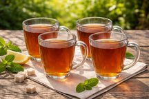 Cookinglife Tea Glasses Plastic - CampVibe - Outdoor - Unbreakable - 380 ml - 4 pieces