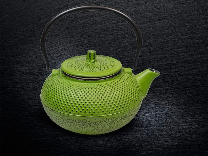 Sakura Tea Teapot - Cast Iron - Green - 1.5 liters