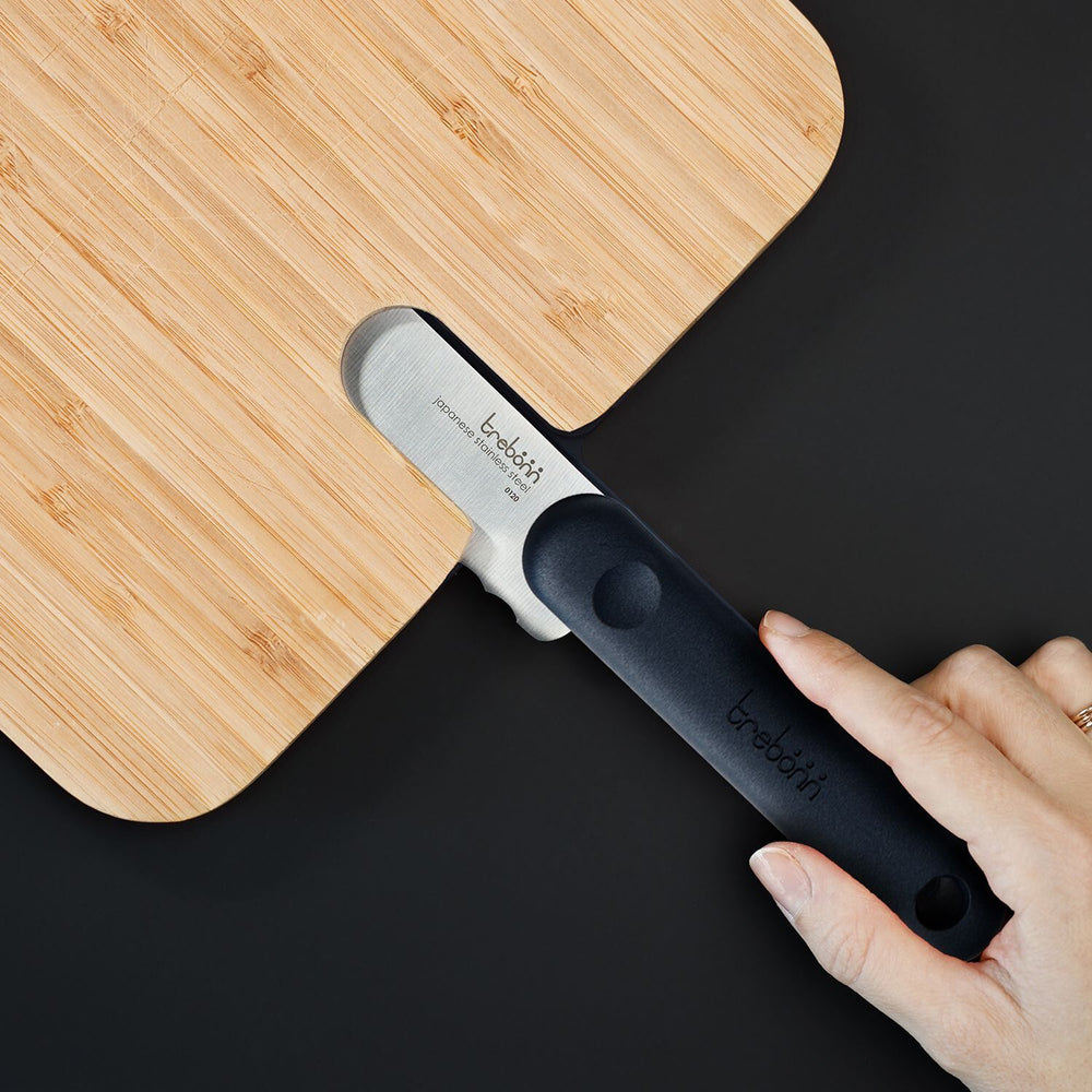 Trebonn Cutting board  Artú with Bread Knife - Black