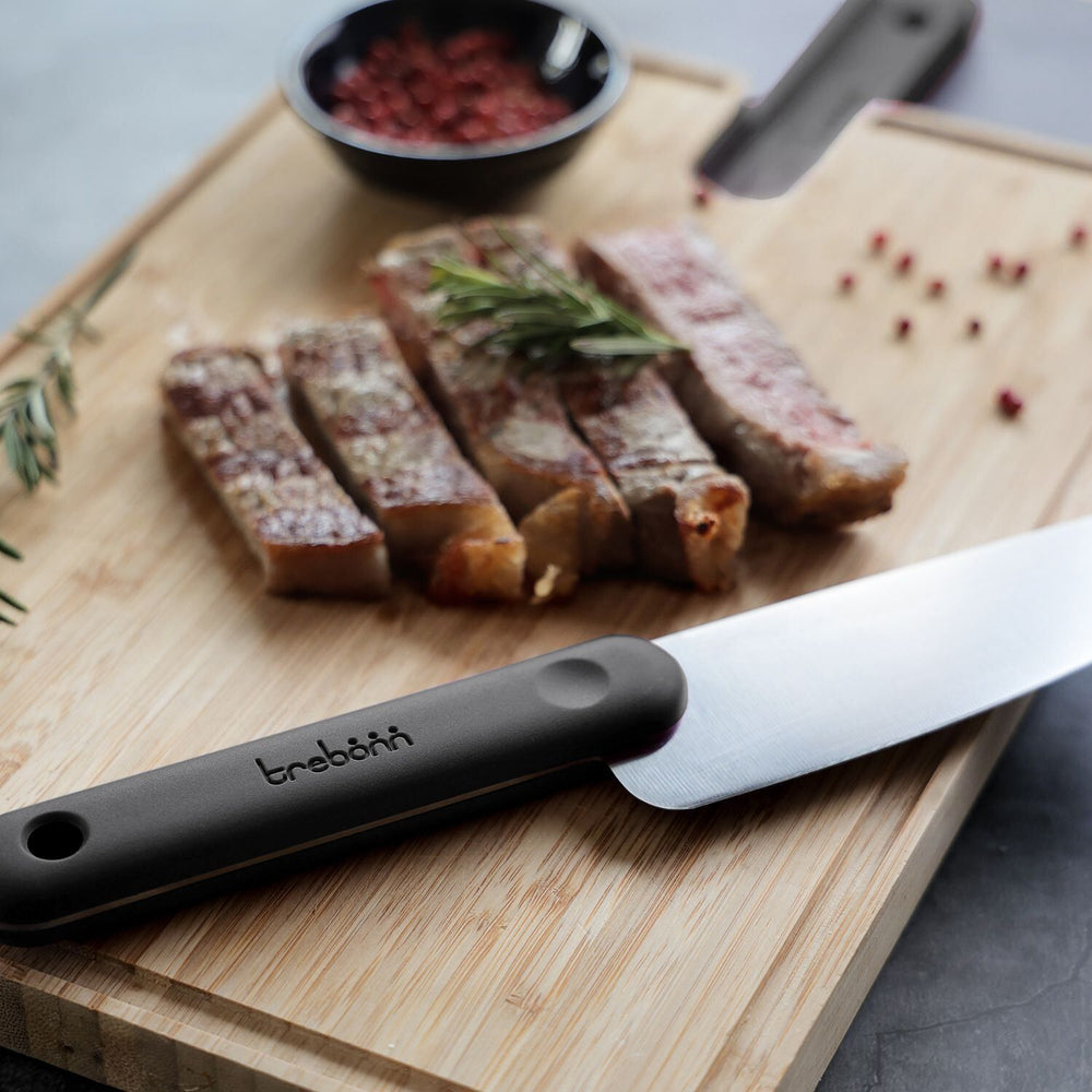 Trebonn Cutting board  Artú with Chef's knife - Black