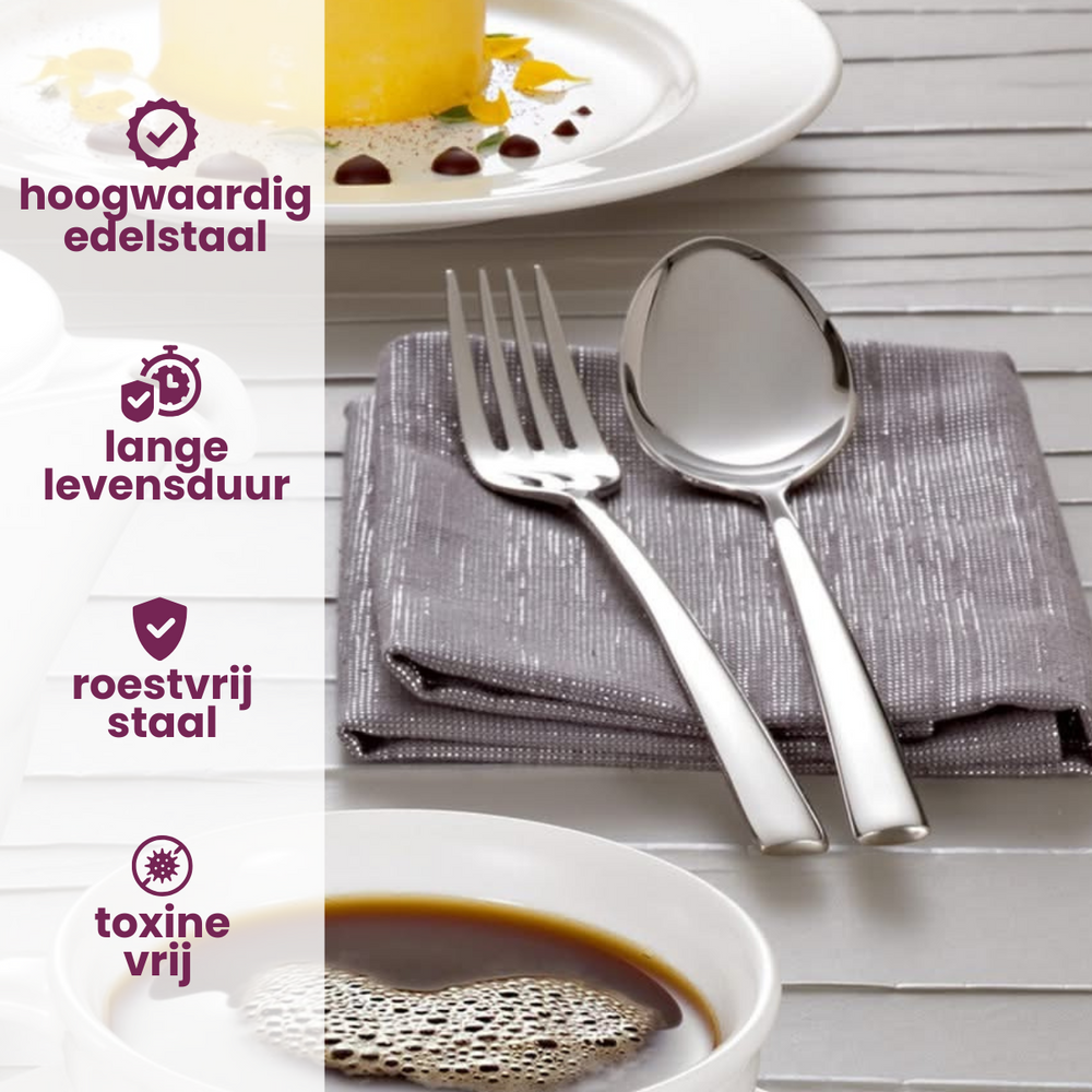 Villeroy & Boch Cutlery set Piemont - stainless steel - 16-piece / 4 people