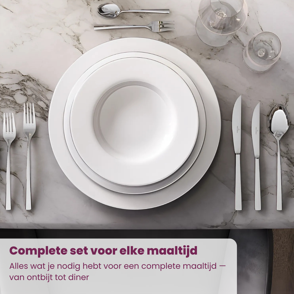 Villeroy & Boch Cutlery set Piemont - stainless steel - 4-piece