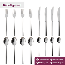 Villeroy & Boch Cutlery set Piemont - stainless steel - 16-piece / 4 people