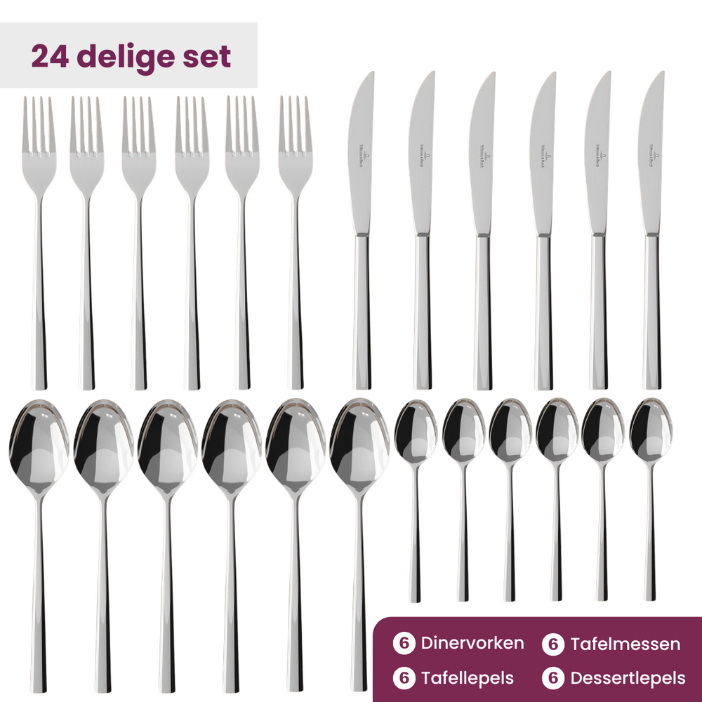 Villeroy & Boch Cutlery set Piemont - 24 pieces / 6 persons