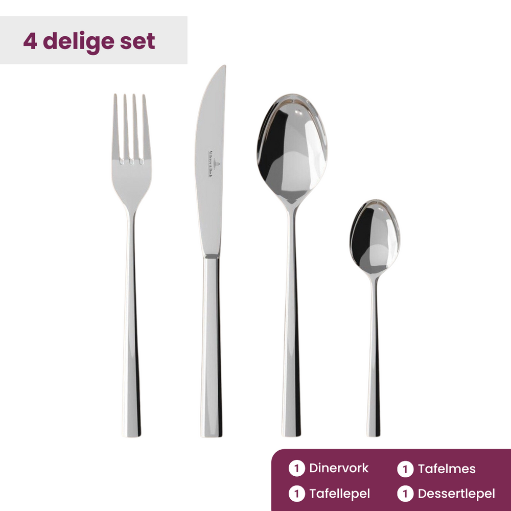 Villeroy & Boch Cutlery set Piemont - stainless steel - 4-piece