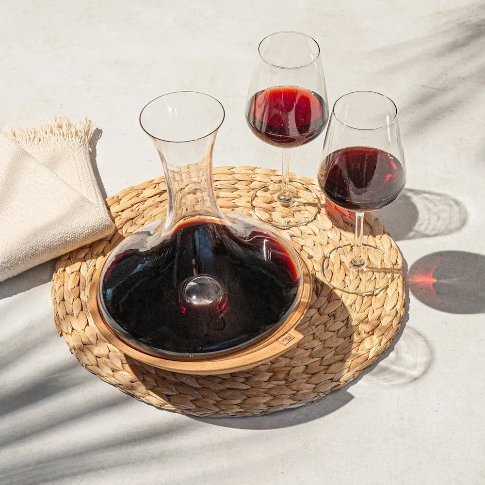 Vacu Vin Decanter Swirling Carafe - Crystal glass - 1 liter