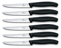 Victorinox Steak knives Swiss Classic - Black - 6 pieces