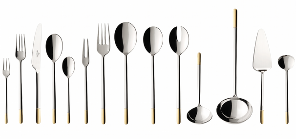Villeroy & Boch Cutlery set Ella - stainless steel - 70-piece / 12 people - Gold-plated