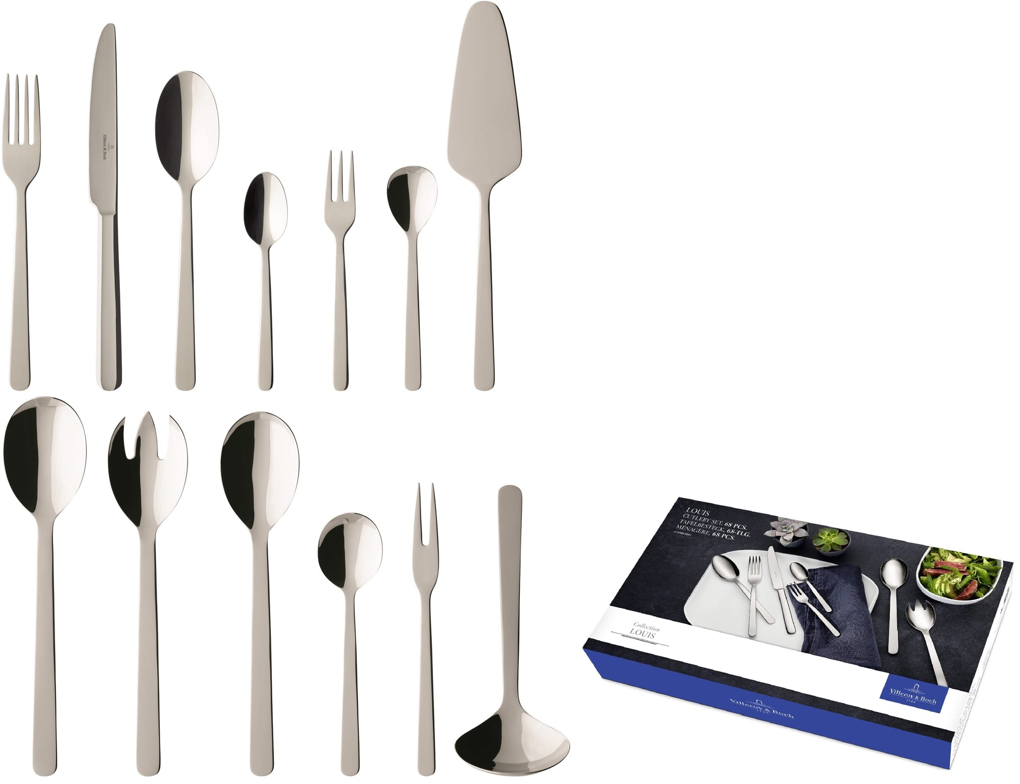 Villeroy Boch Buy Cutlery set Louis 68-Piece Cookinglife