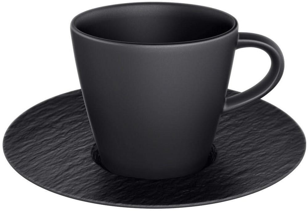 Villeroy & Boch Espresso cup and saucer Manufacture Rock - Black - 60 ml