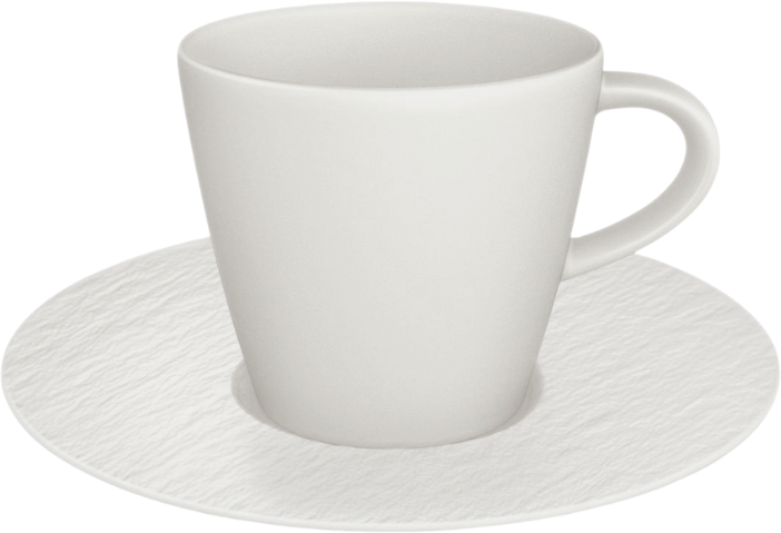 Villeroy & Boch Espresso cup and saucer Manufacture Rock - White - 60 ml