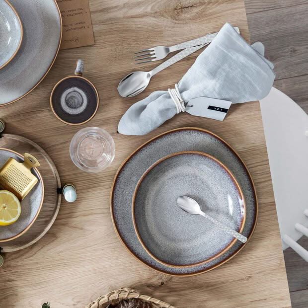 Villeroy & Boch Tableware set Lave - Beige - 12-piece / 4 people