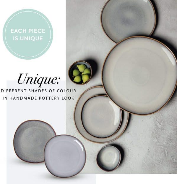 Villeroy & Boch Tableware set Lave - Beige - 12-piece / 4 people