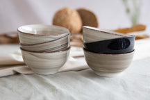 Cookinglife Small Bowls Delice Grey ø 12 cm - 6 pieces