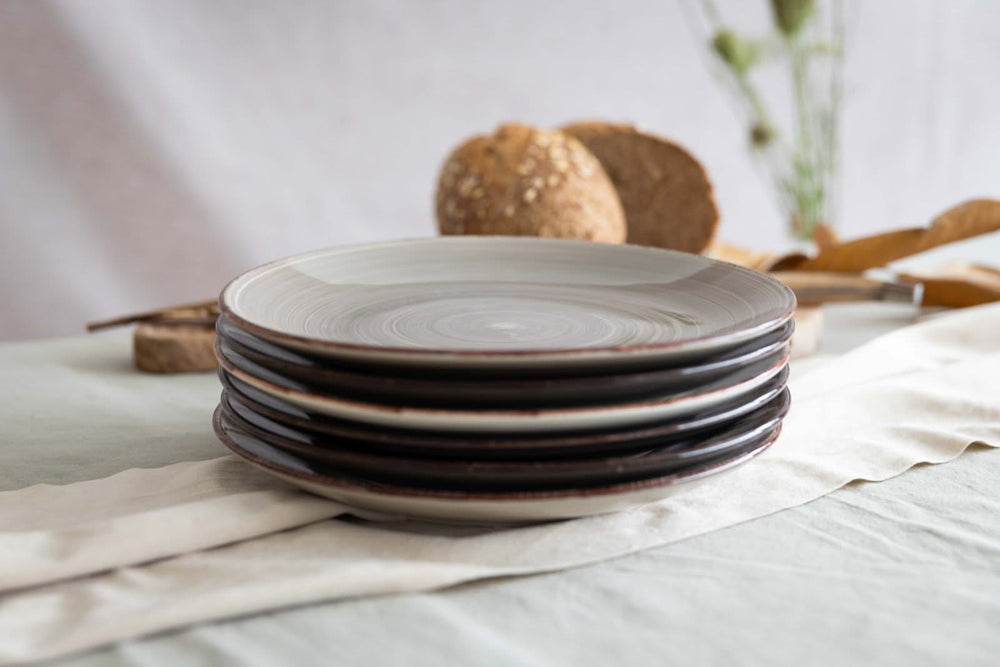 Cookinglife Dinner Plates Delice Gray ø 26.5 cm - 6 pieces