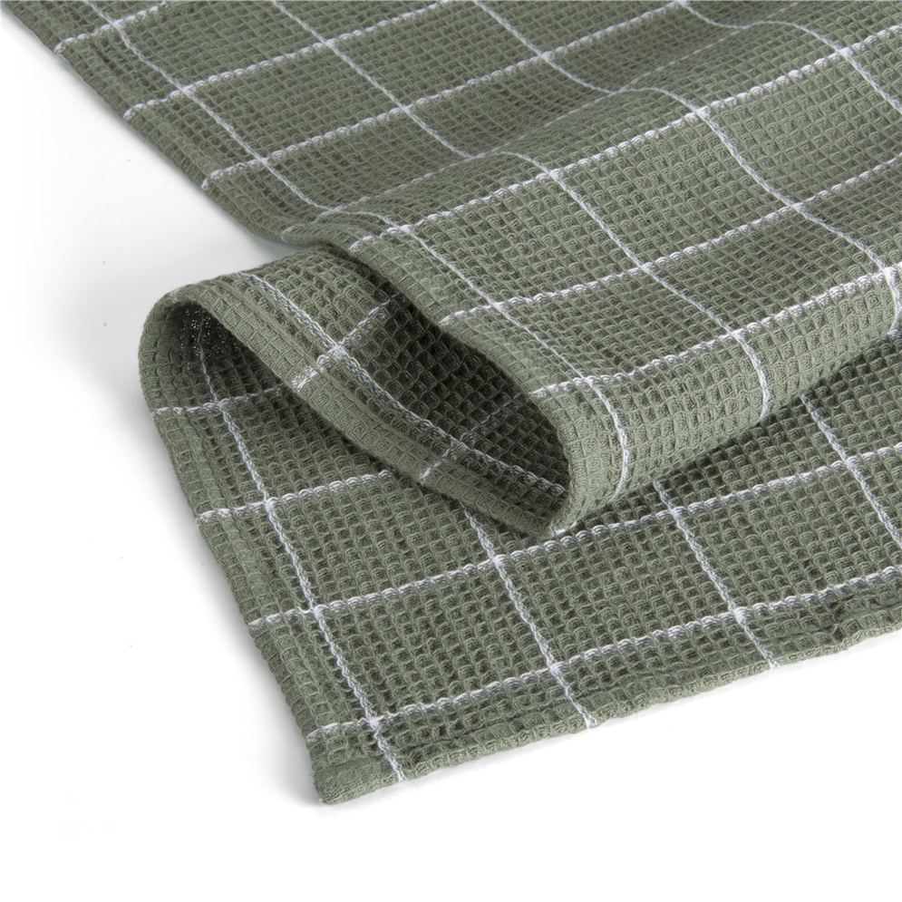 Walra Kitchen Towel Cubes Army Green 50 x 70 cm