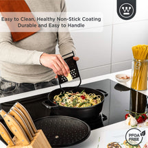 Westinghouse sauté pan - Sauteuse - Performance - Blissful Black - ø 28 cm / 4.1 liter - standard non-stick coating