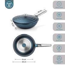 Westinghouse Wok pan Performance - Bravery Blue - ø 28 cm - standard non-stick coating