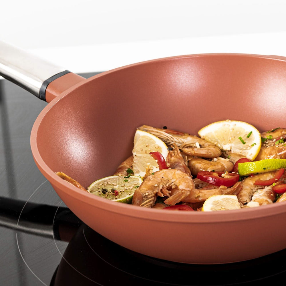 Westinghouse Wok pan Performance - Rebel Red - ø 28 cm - standard non-stick coating