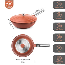 Westinghouse Wok pan Performance - Rebel Red - ø 28 cm - standard non-stick coating