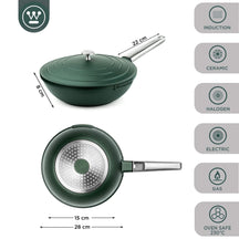 Westinghouse Wok pan Performance - Gracious Green - ø 28 cm - standard non-stick coating