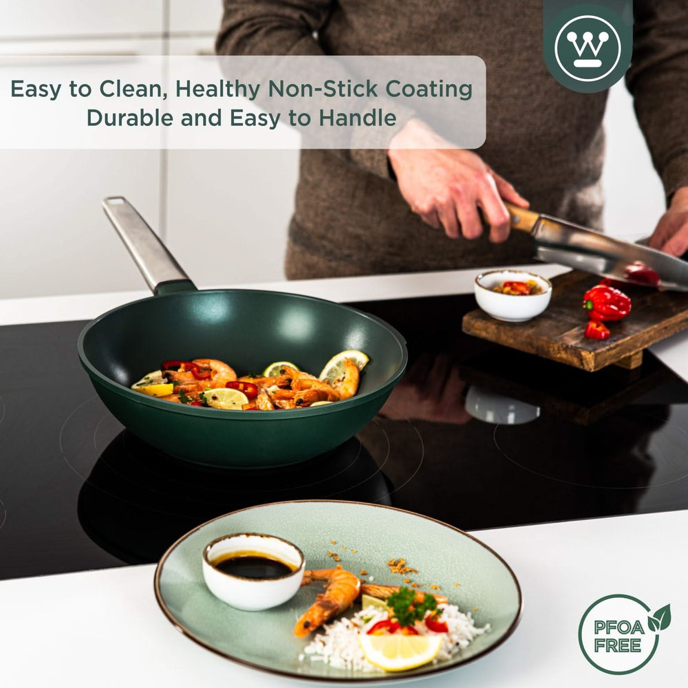 Westinghouse Wok pan Performance - Gracious Green - ø 28 cm - standard non-stick coating