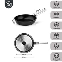 Westinghouse Frying pan Performance - Blissful Black - ø 24 cm - standard non-stick coating